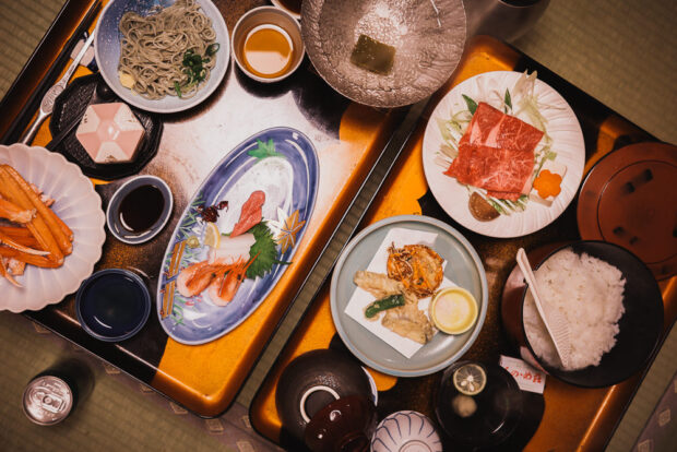 Ryokan Kaiseki Dinner in Kinosaki Onsen