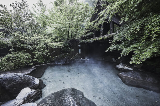 Okunoyu onsen bath in Kurokawa Onsen