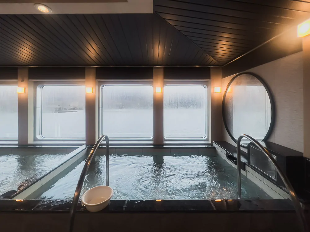 Onsen bath on Sunflower Ferry from Osaka to Beppu