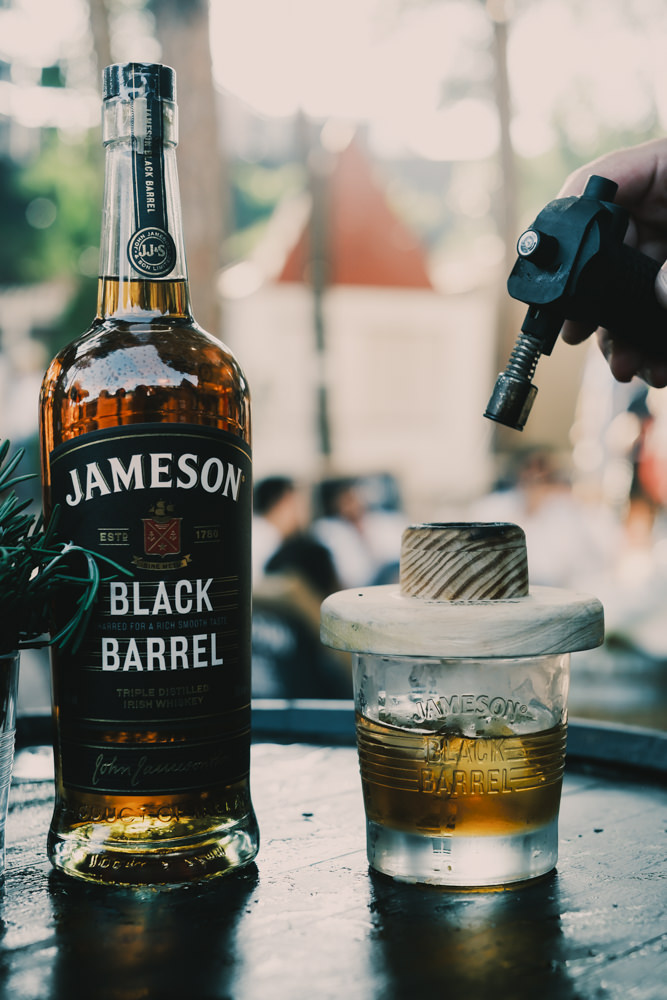Jameson Black Barrel smoke-infused cocktail