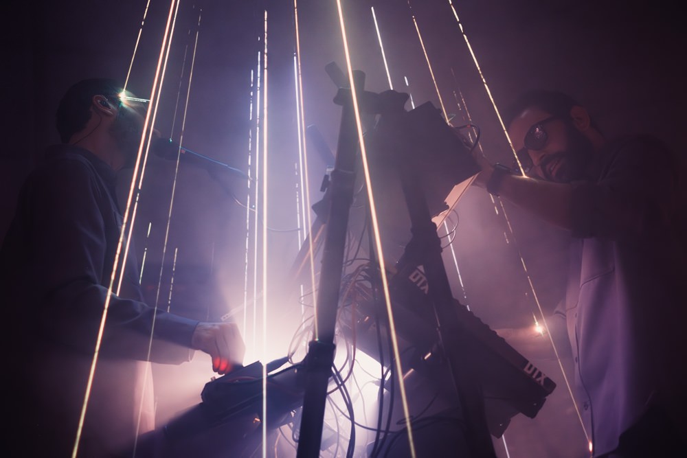 Moullinex X GPU Panic light show set at Chefs on Fire Cascais