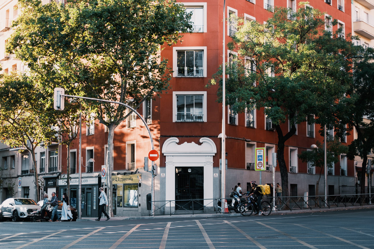 Building in Chamberi neighborhood of Madrid