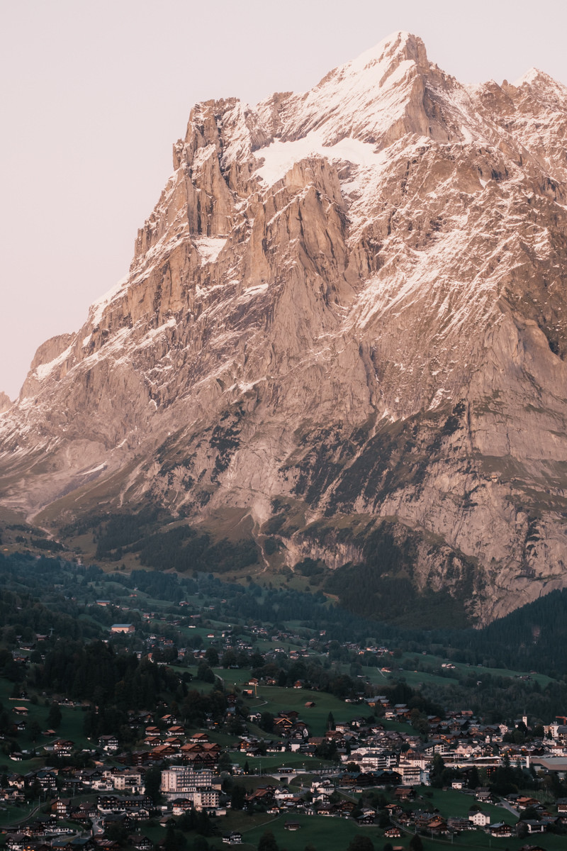 Eiger Sunset with Grindelwald