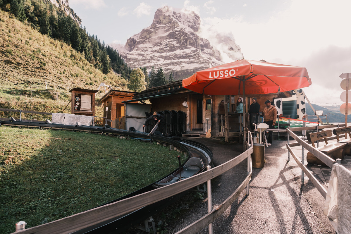 Rodelbahn track on Pfingstegg
