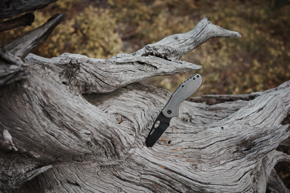 Coast Contra EDC knife in a tree