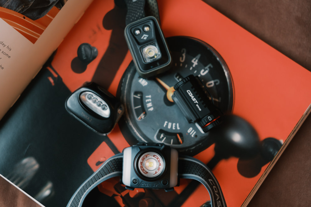 Coast headlamp comparison with Black Diamond and Petzl