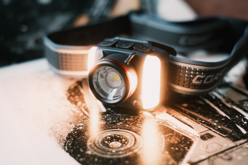 Coast FL97R headlamp Arc180 warm light mode